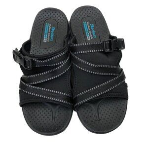 Skechers Black Ladies Perfect Planning‎ Slide size 7 nwt